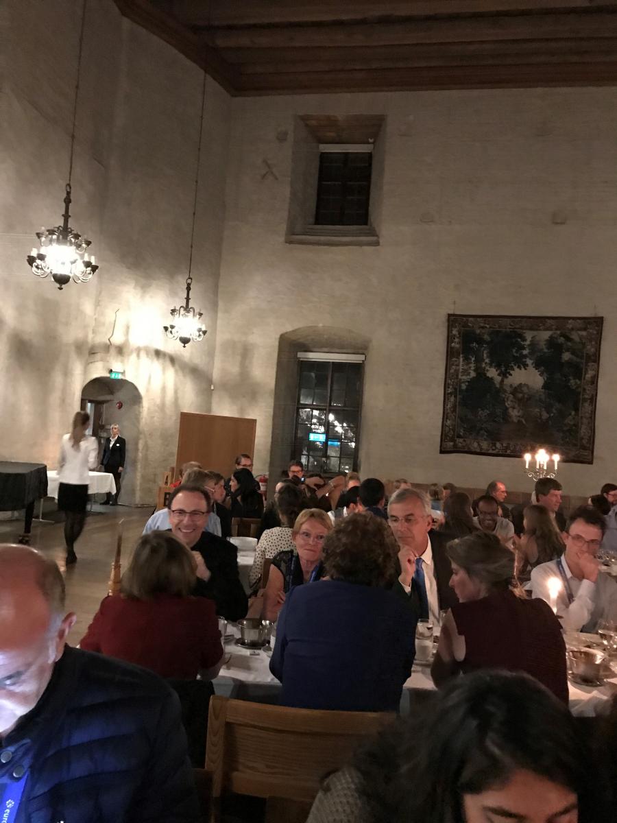 Dinner at Euro Fed Lipid Congress, Uppsala, Sweden.