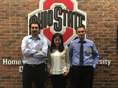 Jessica, Dr. Ciftci and Ali (L to R) at the 13th Conference of Food Engineering (CoFE) at Columbus, OH.