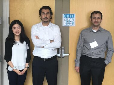 Dr. Ciftci, Jessica, and Ali (L to R) at the 13th Conference of Food Engineering (CoFE) at Columbus, OH.