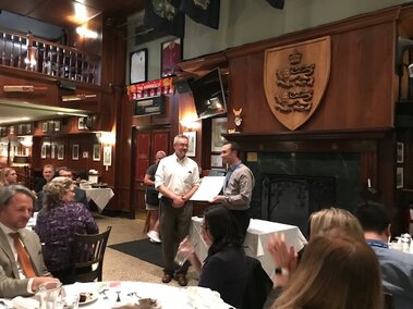 Ali while receiving the Honored Student Award at the AOCS Annual Meeting and Expo in Minneapolis, MN