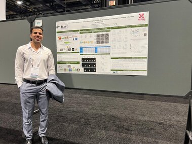 Farhad presenting his research at the 2023 IFT First.