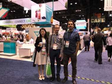 Jessica, Ali and Dr. Ciftci (L to R) at IFT18.