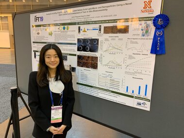 Jessica presenting her poster at IFT19 Annual Meeting & Food Expo in New Orleans, LA